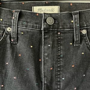 Madewell Polka Dot black jeans